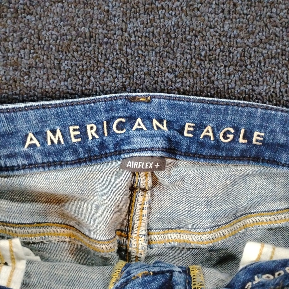 American Eagle Jeans Mens 32x32 Blue Original Bootcut AirFlex+ Stretch Casual - Picture 7 of 10